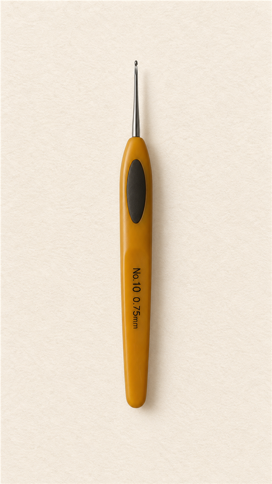 Recommended by Niels: 0.75 mm Crochet Hook